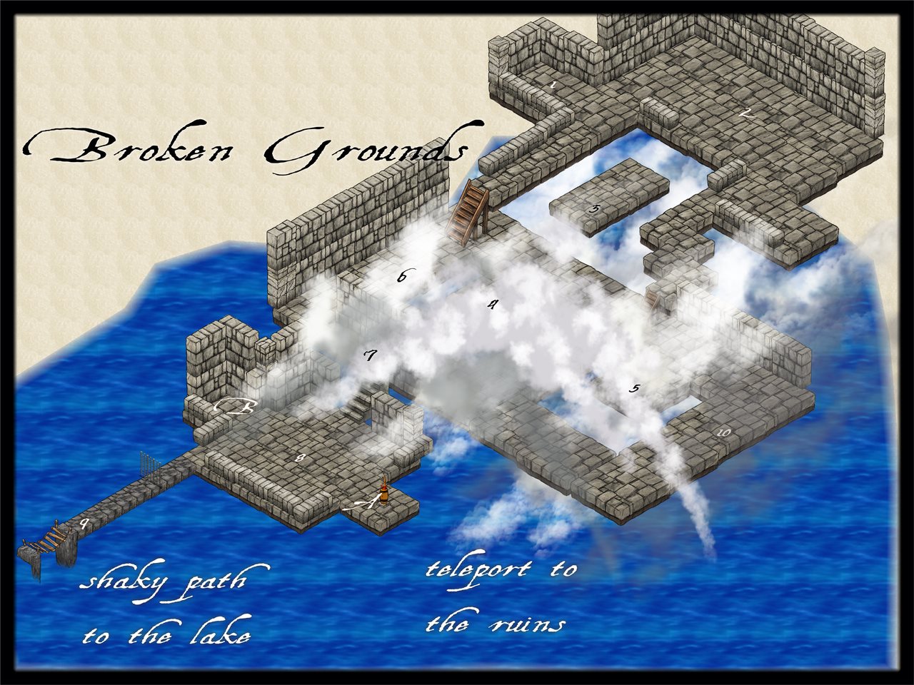 Nibirum Map: dungeon city broken ground by JimP
